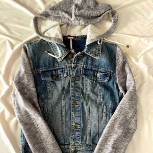 Distressed Free People Jean Jacket